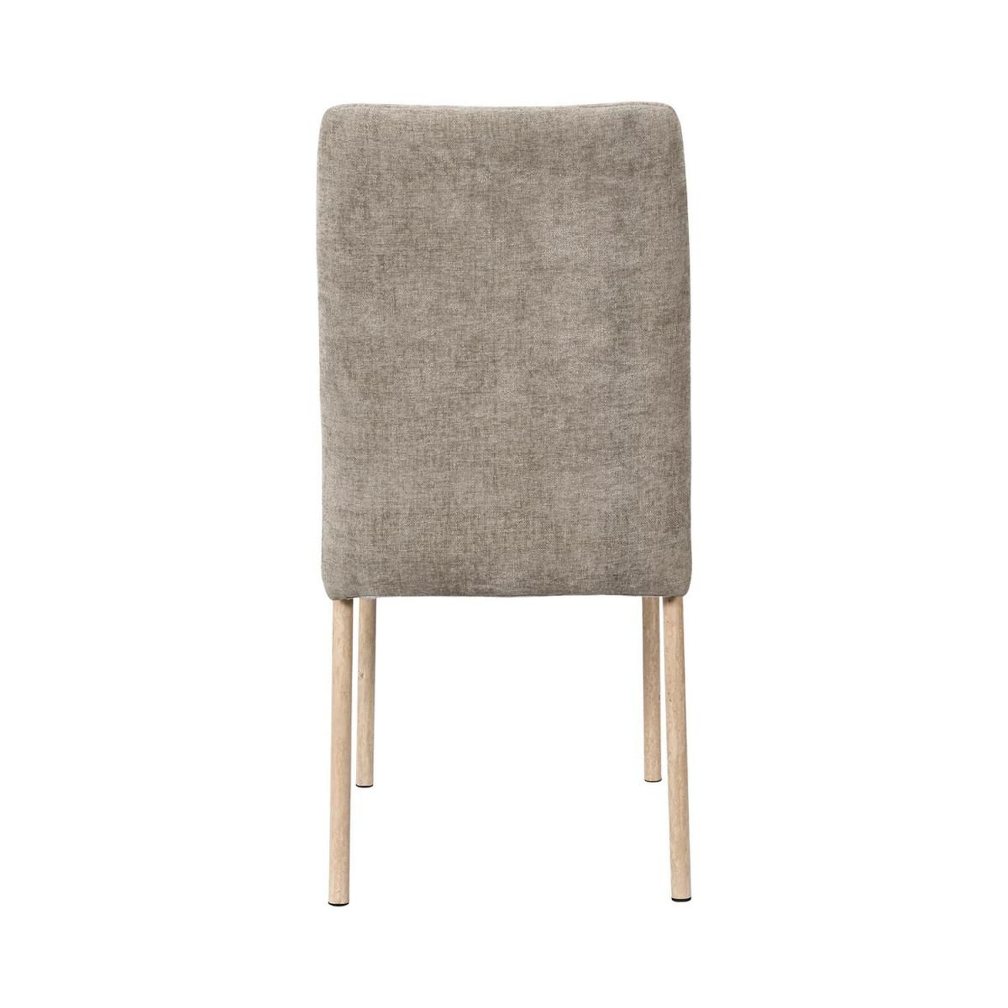 Voir la diapositive 6 : The Home Deco Factory Lot de 2 chaises de table  emilia  91cm taupe