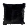 Voir la diapositive 1 : Paris Prix Coussin Déco  Peau de Chèvre  40x40cm Noir