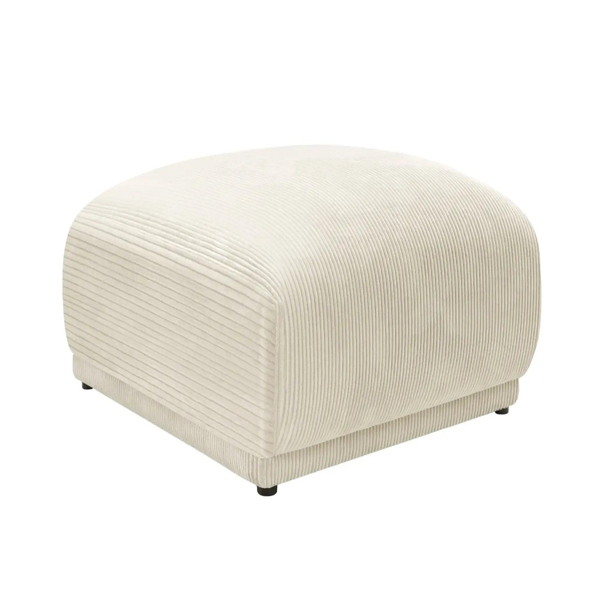 Voir la diapositive 1 : CASANOVA PARIS Rosalie - pouf velours cotelé