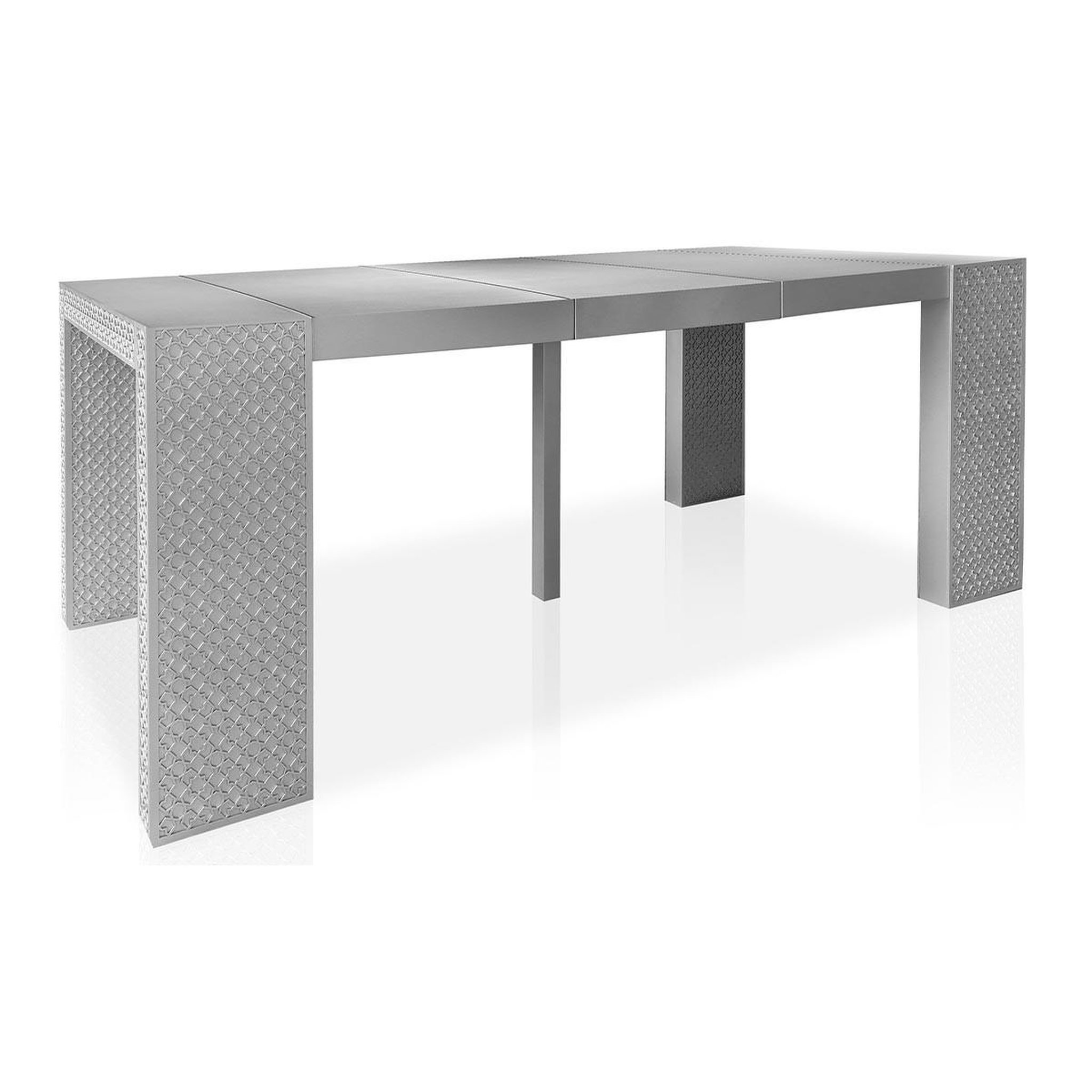 Voir la diapositive 2 : Paris Prix Table console extensible  orient  50-200cm gris