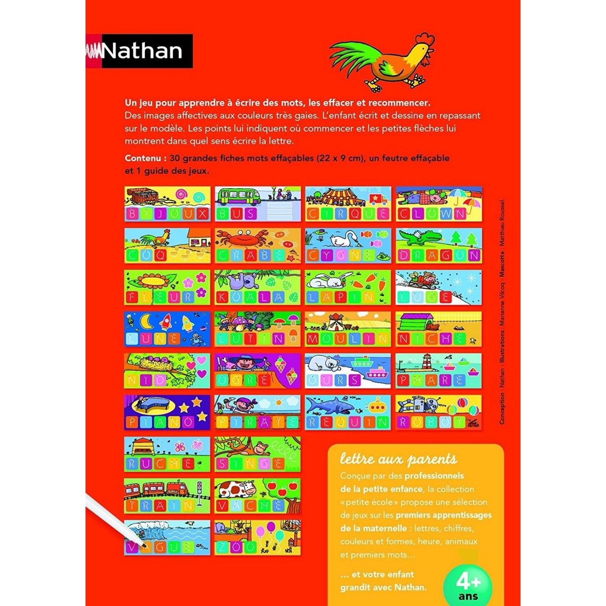 NATHAN J'écris les mots Jeu éducatif