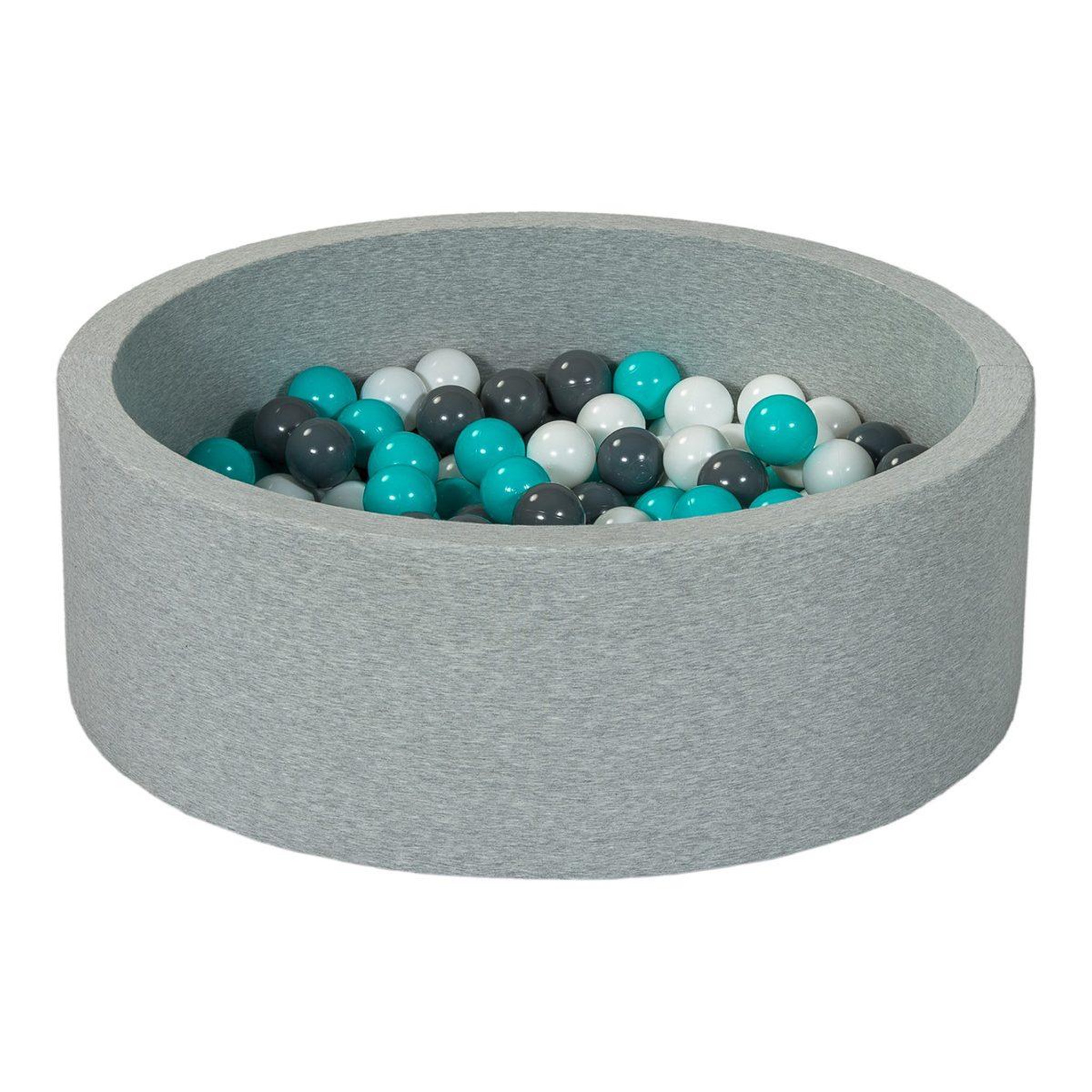 VELINDA Piscine à balles aire de jeu + 150 balles blanc, gris, turquoise