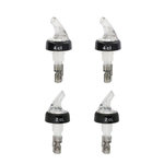 Fackelmann Set de 4 becs verseurs doseurs à alcool à bille 2 cl et 4 cl Fackelmann