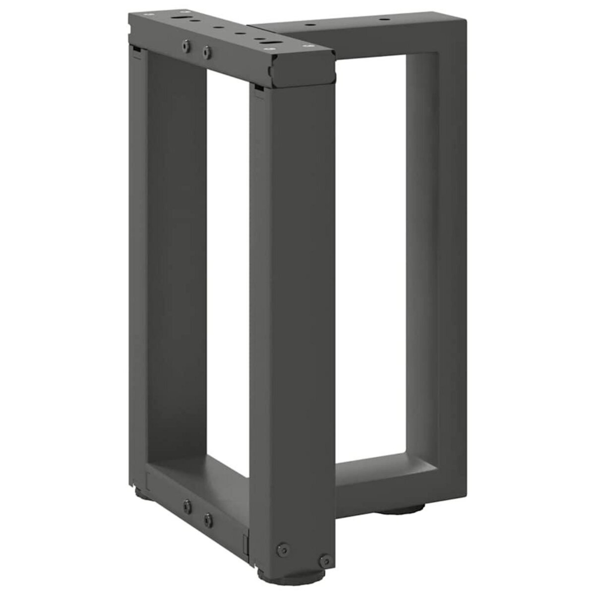 VIDAXL Pieds de table basse forme de T 2pcs anthracite 38x25x(42-43)cm