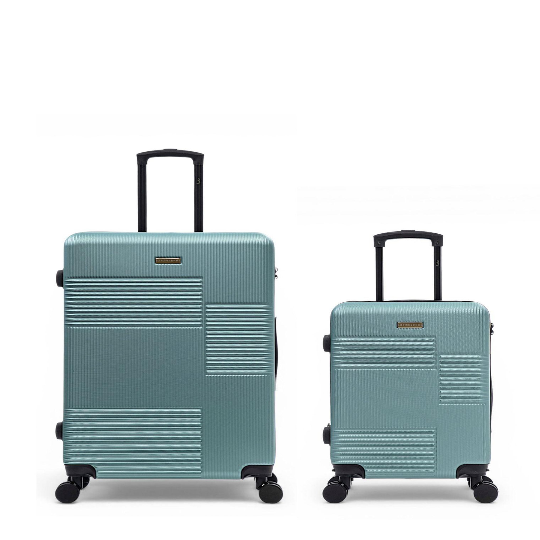 LES P'TITES BOMBES LPB Lot de 2 Valises Rigides Grand Format et Cabine LIVIA