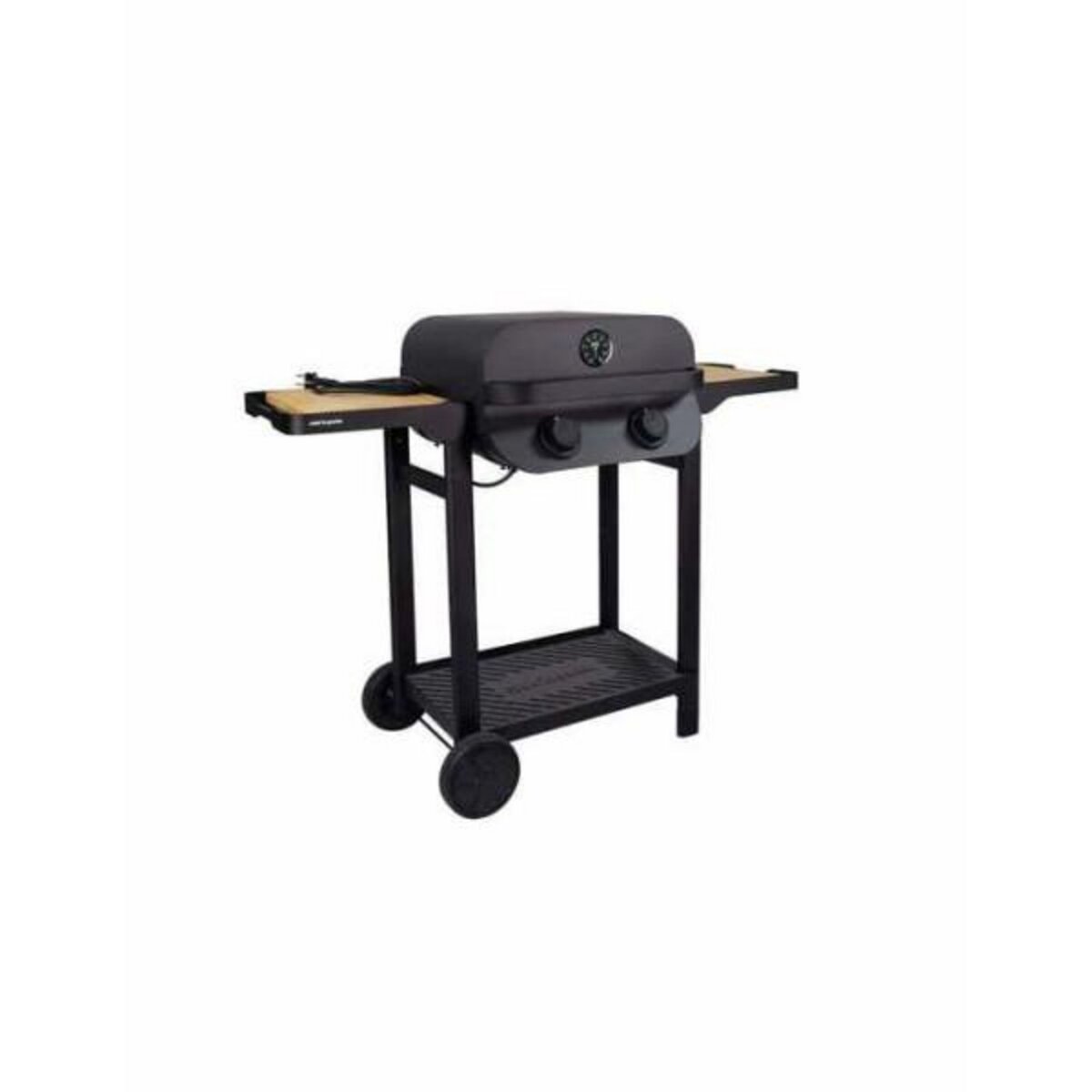 AAAAA Barbecue électrique - COOK'IN GARDEN - Flavo 50 - sur chariot - 2500 Watts - Surface de cuisson mixte