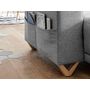 Voir la diapositive 6 : BEST MOBILIER Bella - canapé d'angle réversible convertible - avec coffre - 4 places - tissu