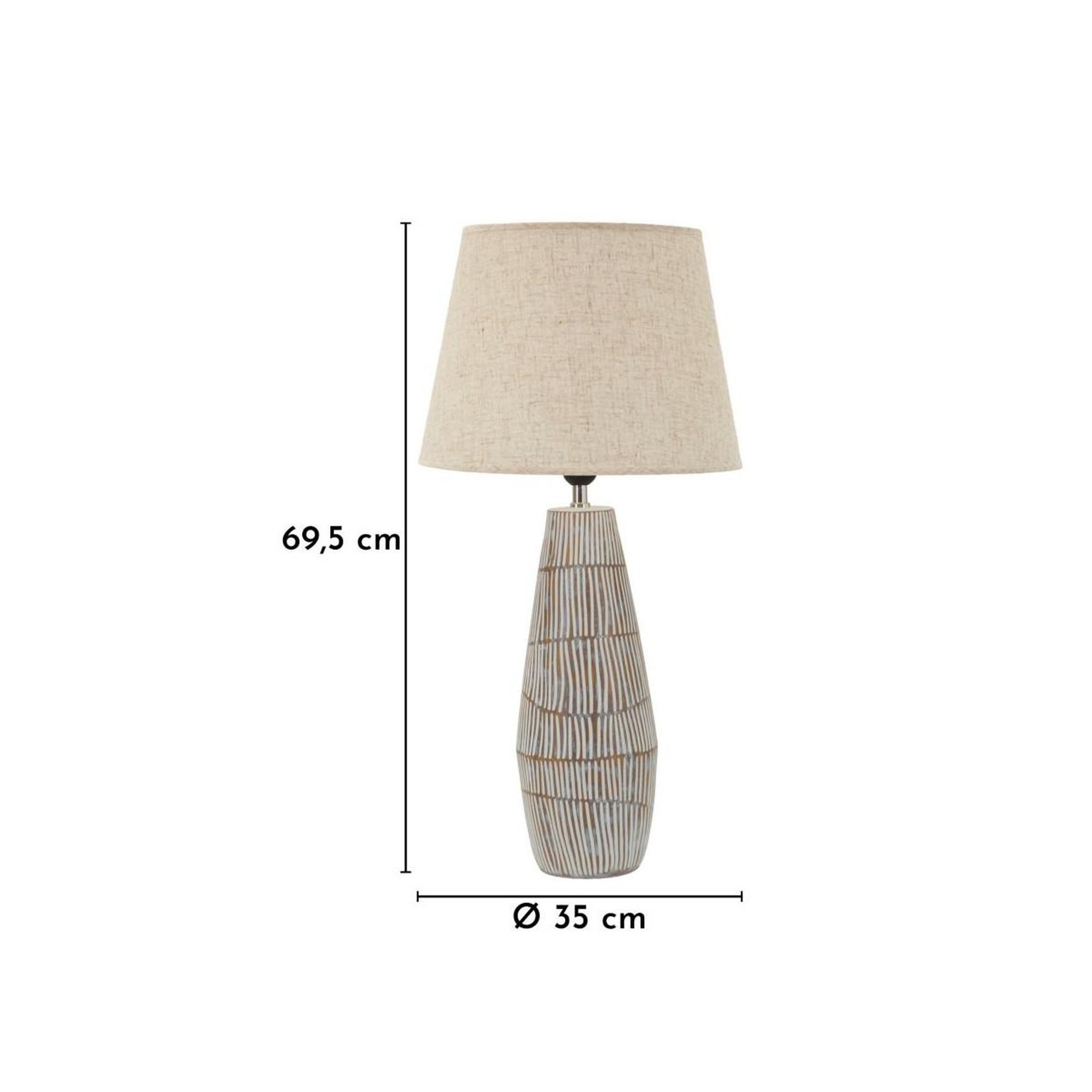 Voir la diapositive 6 : Paris Prix Lampe à poser  hanoi  69cm naturel