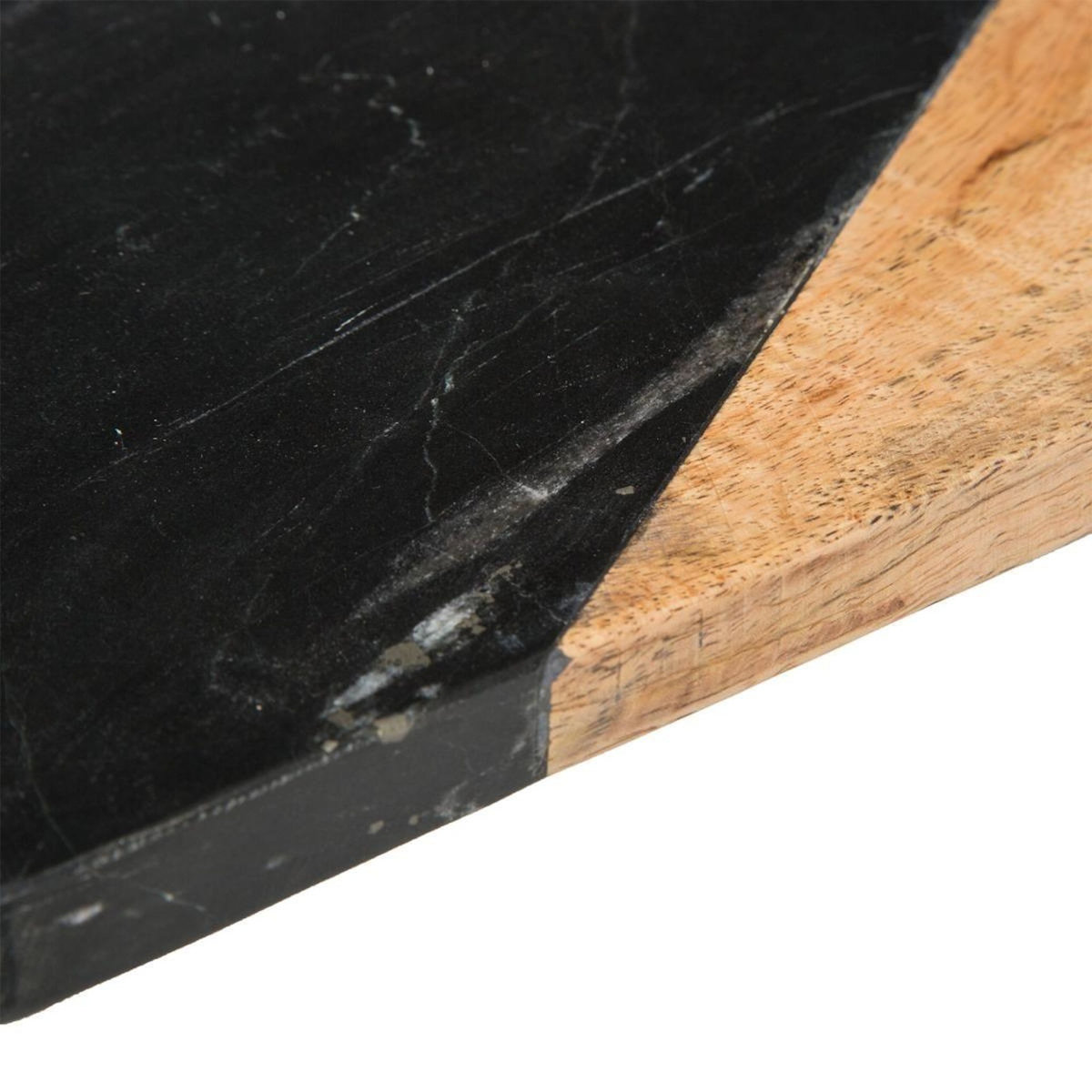 SECRET DE GOURMET Planche à Découper en Marbre  Geom  30cm Noir