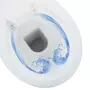 VIDAXL Toilette haute sans bord fermeture douce 7 cm Ceramique Blanc