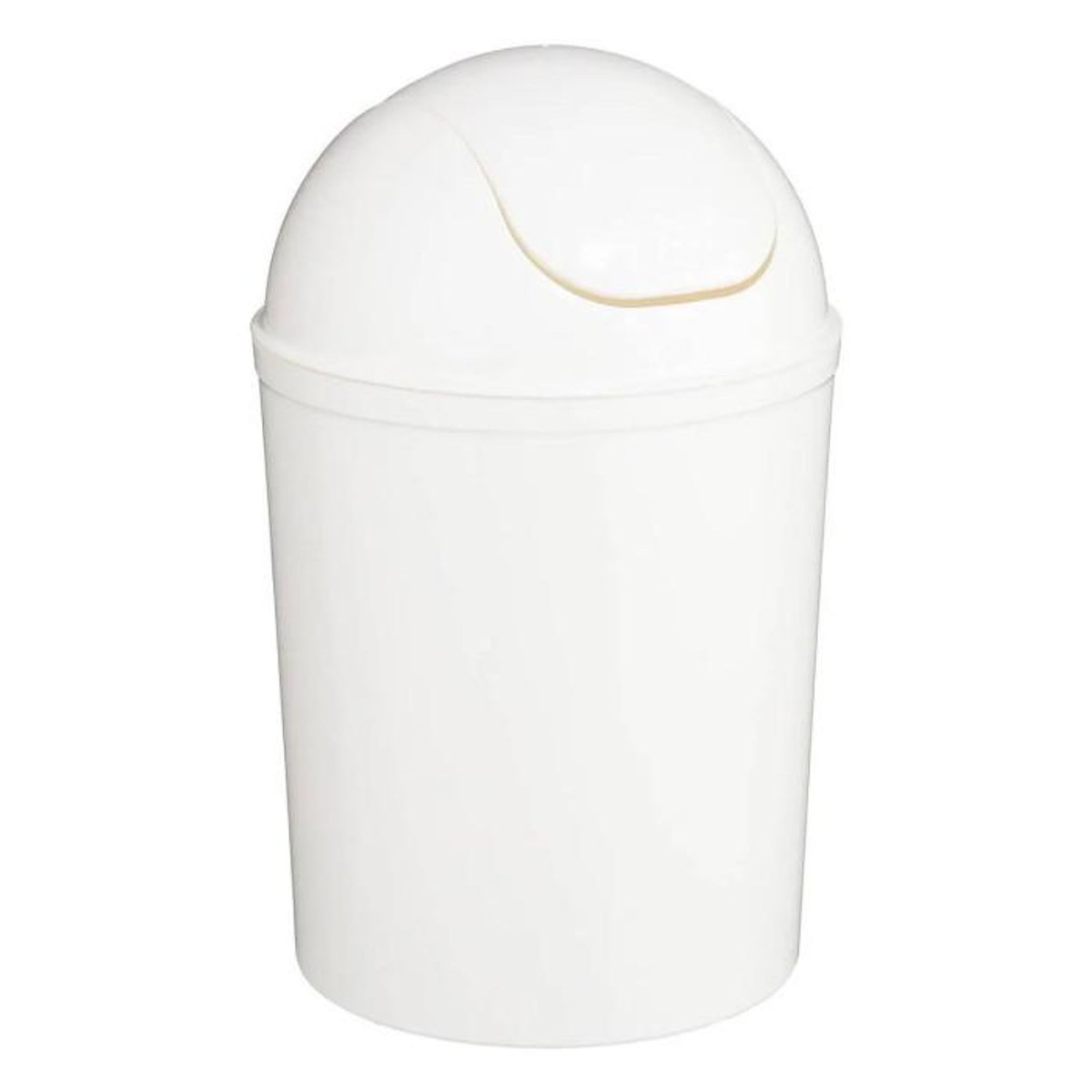 B BASIC & CO Poubelle de Salle de Bain   Essential  7L Blanc