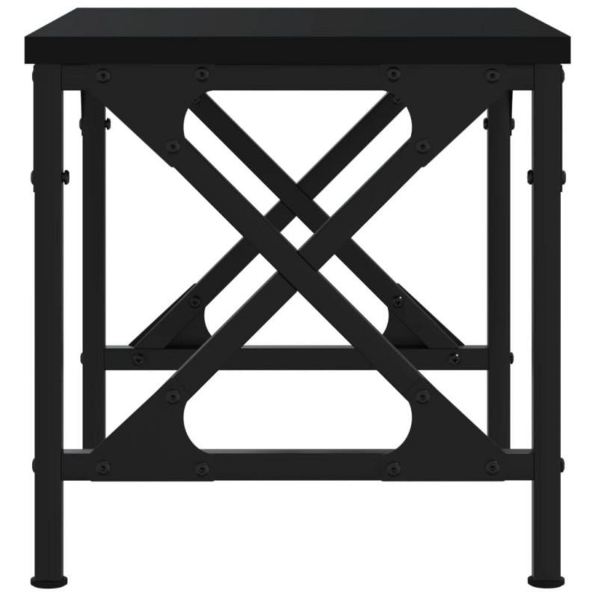 VIDAXL Support d imprimante noir 40x30x31 cm bois d ingénierie