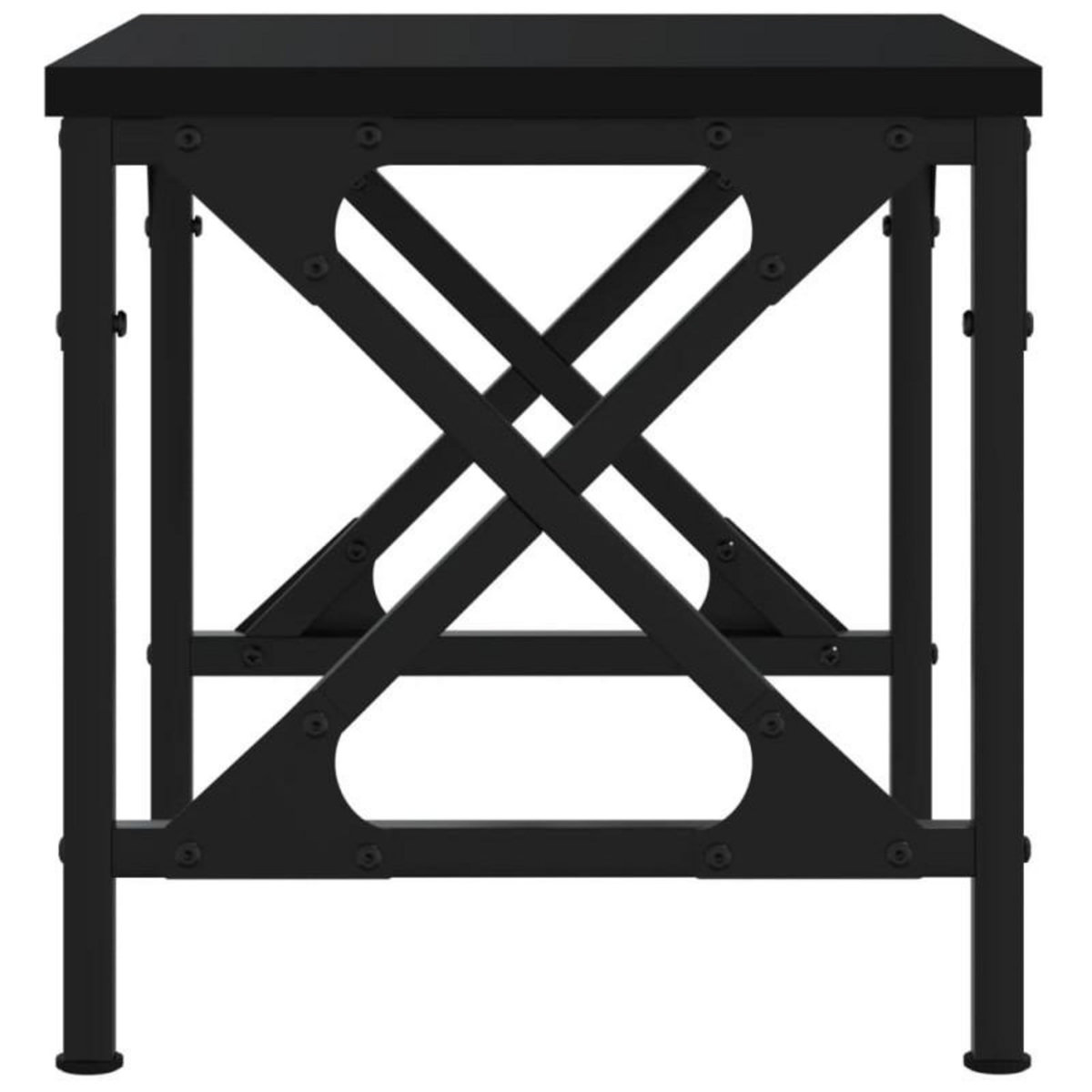 VIDAXL Support d imprimante noir 40x30x31 cm bois d ingénierie