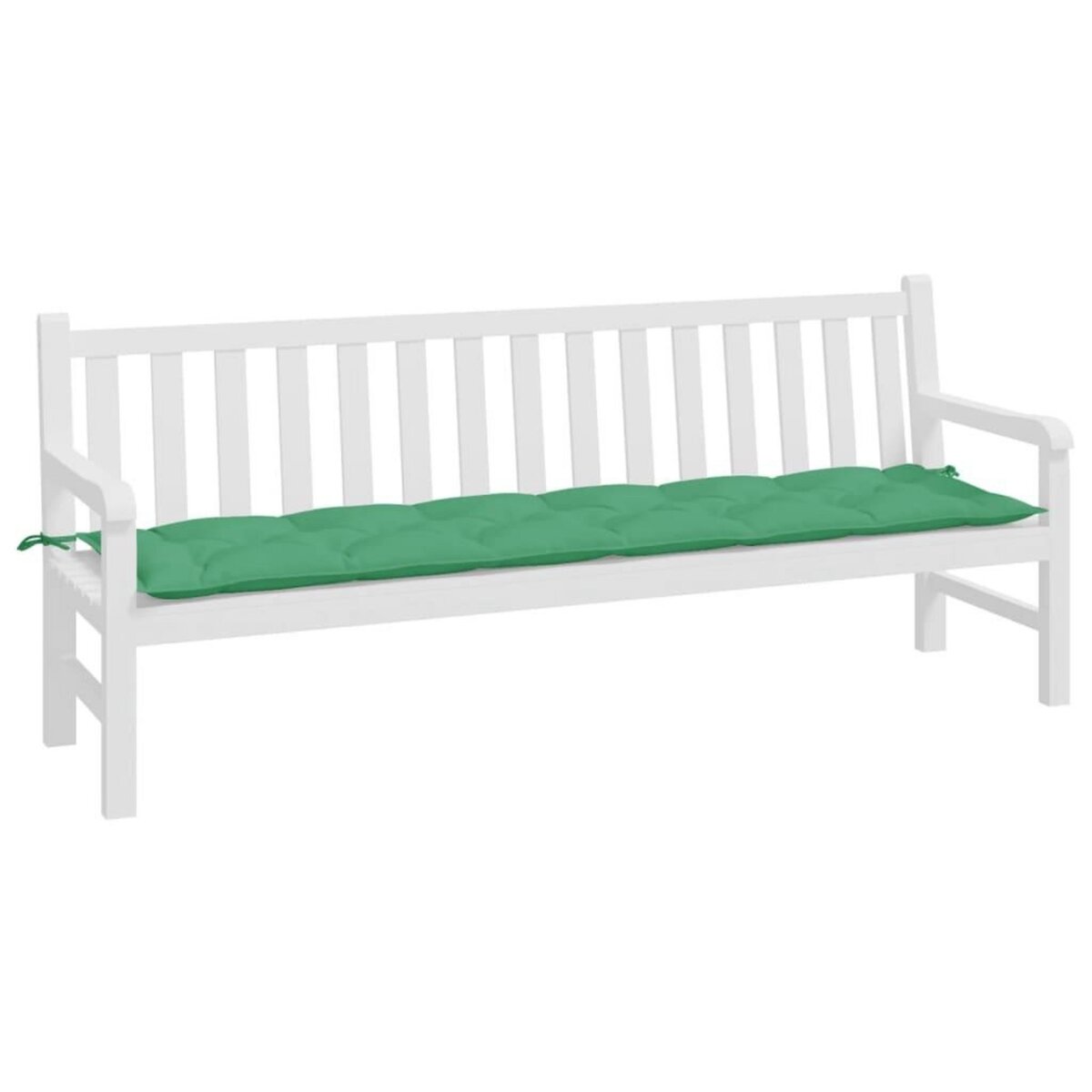 VIDAXL Coussin de banc de jardin vert 200x50x7 cm tissu oxford