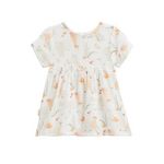 Petit Béguin Robe bébé en gaze de coton Sierra. Coloris disponibles : Beige