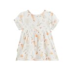 Petit Béguin Robe bébé en gaze de coton Sierra. Coloris disponibles : Beige