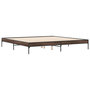 Voir la diapositive 3 : VIDAXL Cadre de lit sans matelas chene marron 200x200 cm