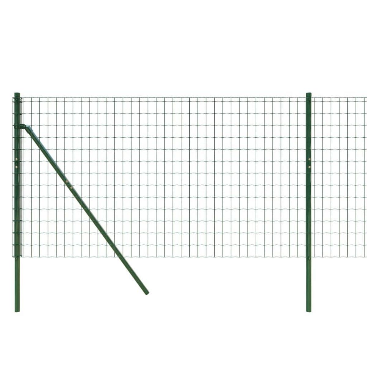VIDAXL Cloture en treillis metallique vert 0,8x25 m acier galvanise