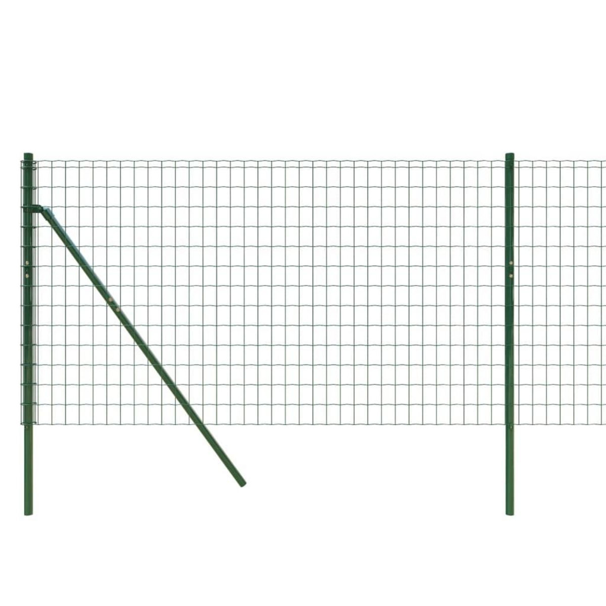 VIDAXL Cloture en treillis metallique vert 0,8x25 m acier galvanise