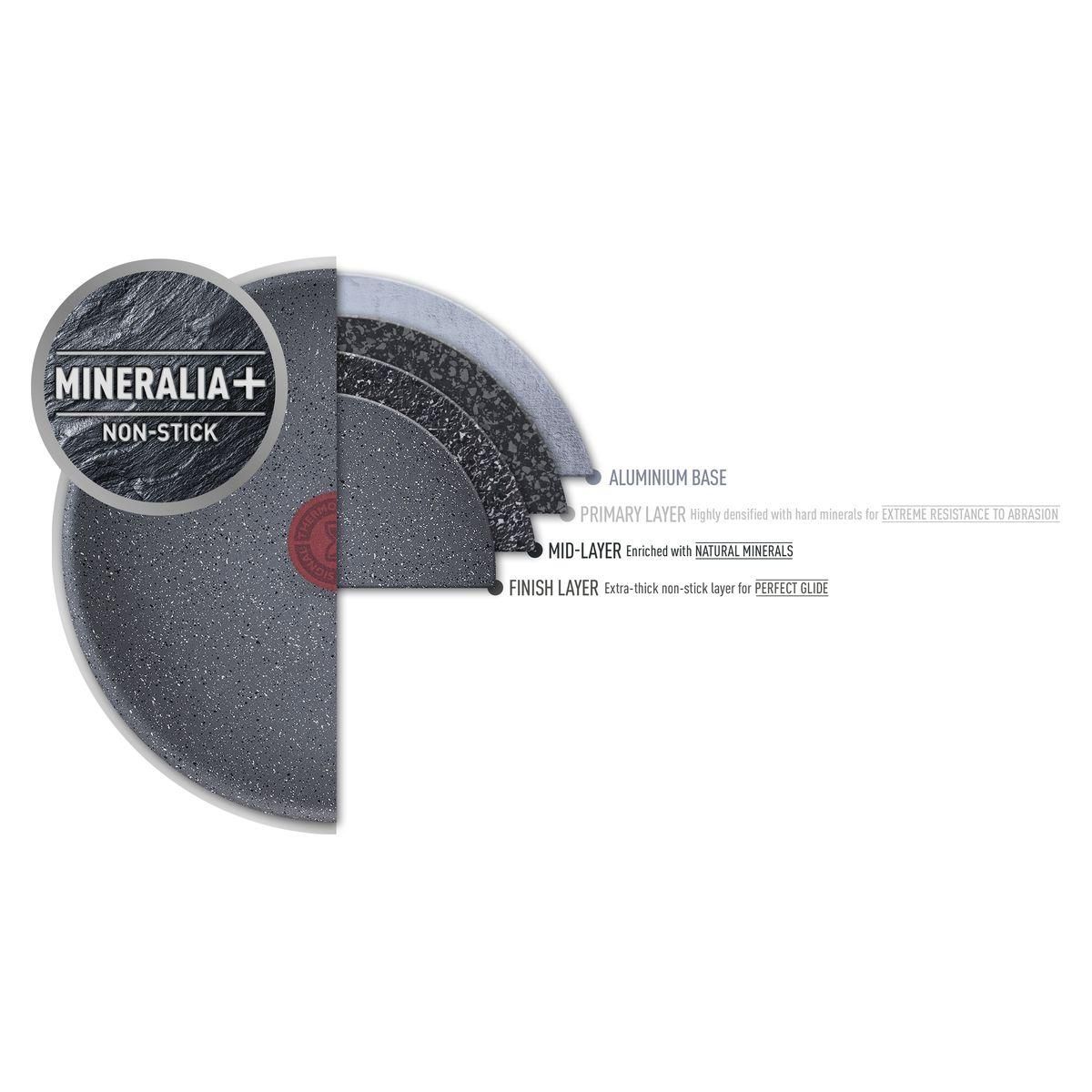 TEFAL Poêle Natural force 26 cm gris moucheté