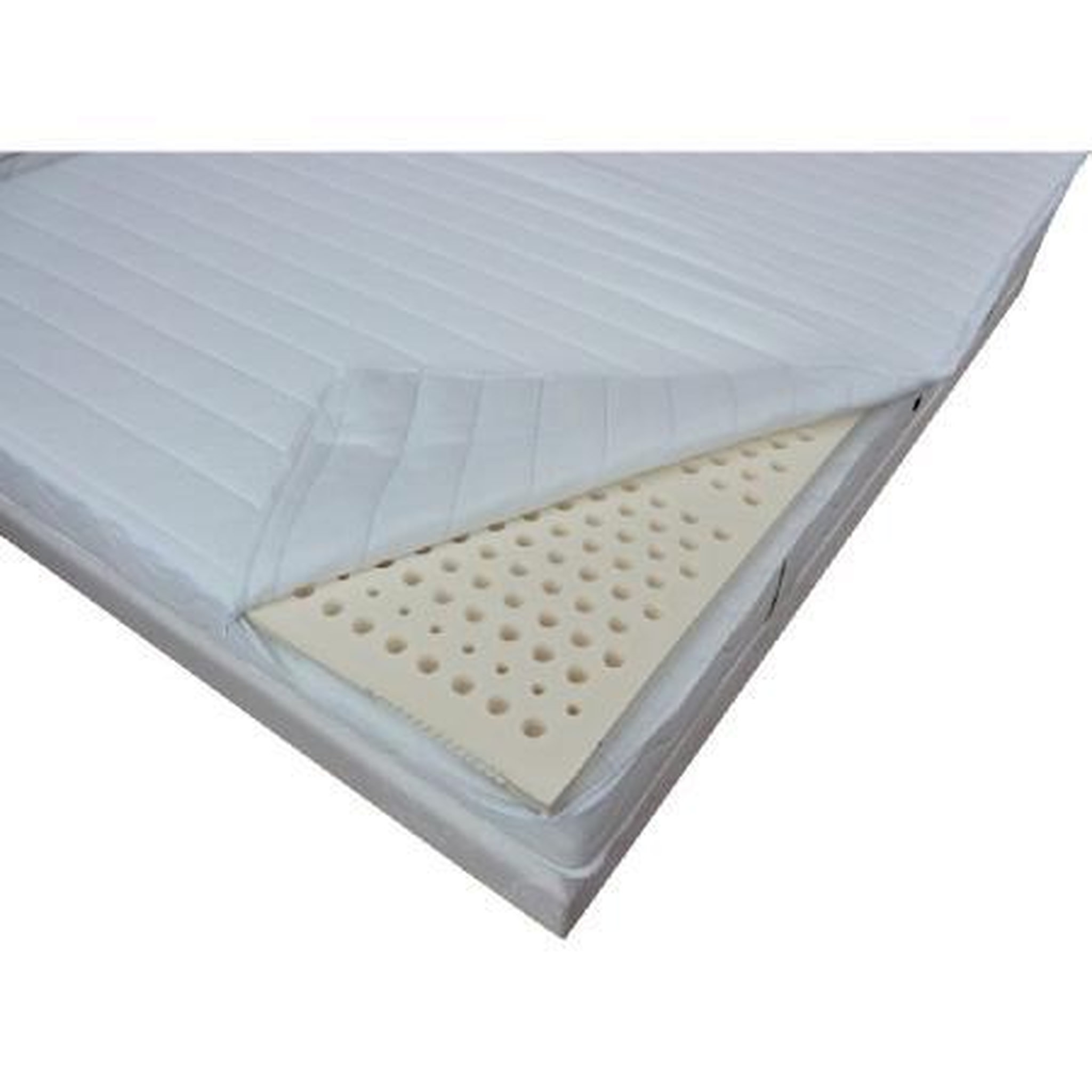 Voir la diapositive 1 : Surmatelas 3 zones 100% latex 90 x 190 cm