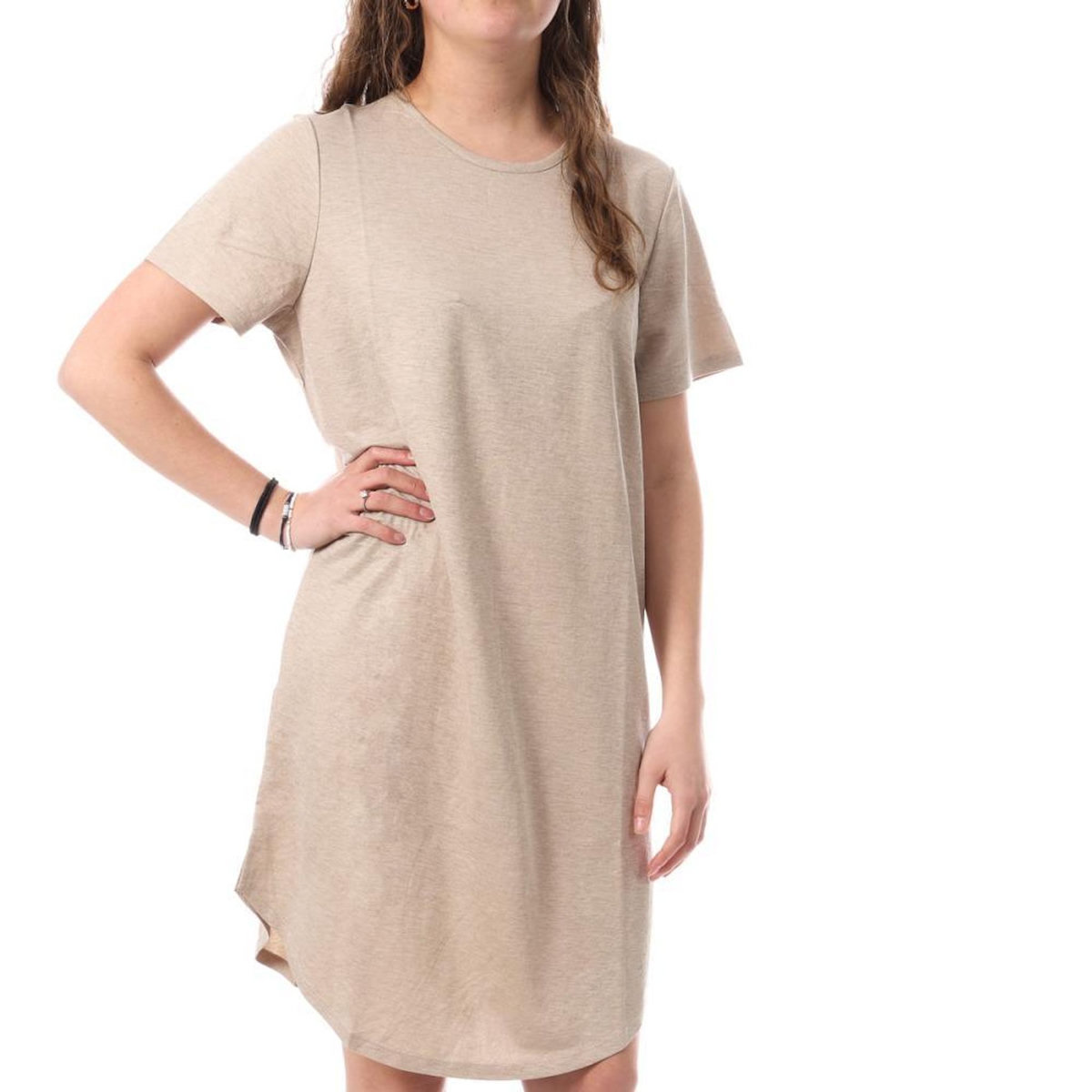 JACQUELINE DE YONG Robe Beige Femme JDY Birdie