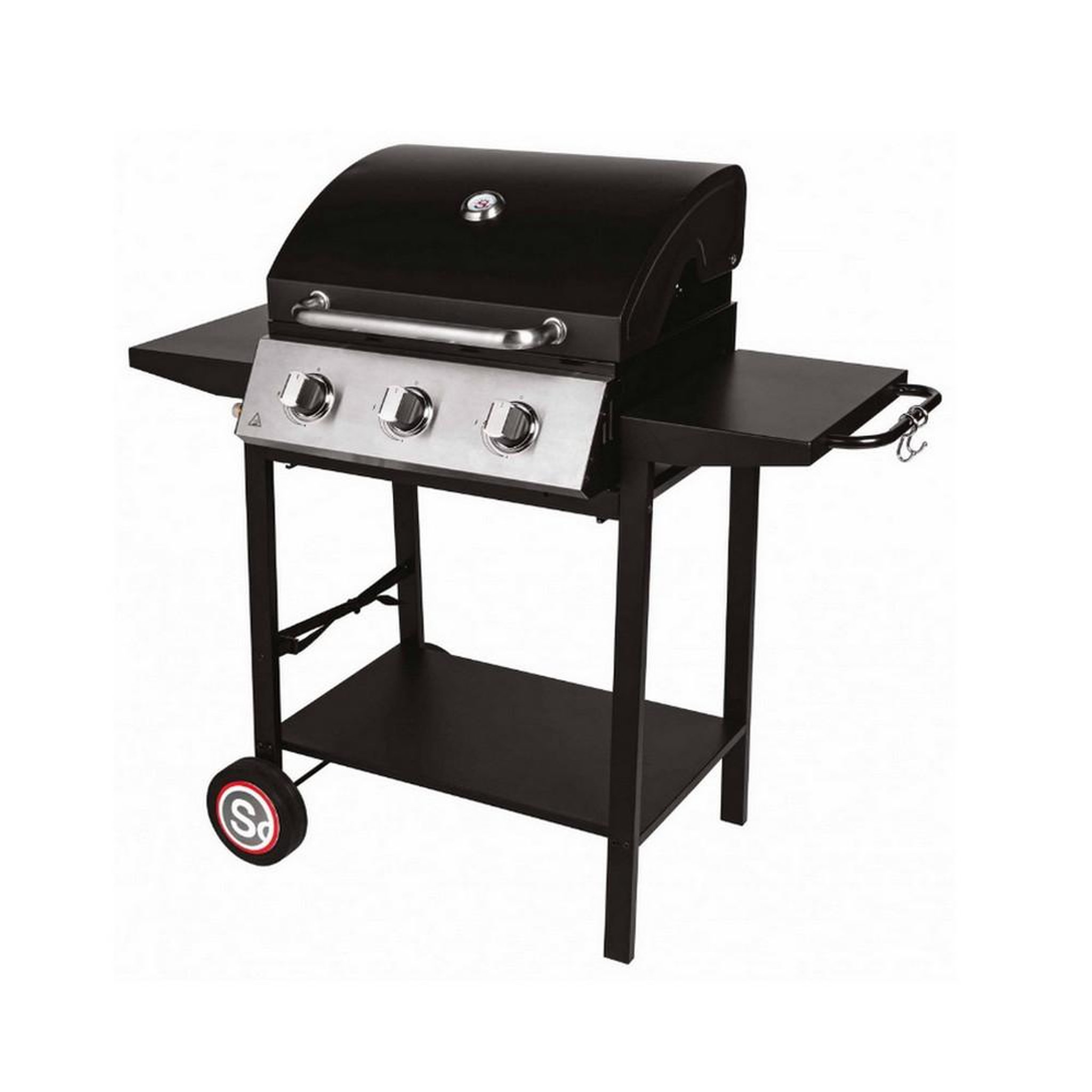Voir la diapositive 2 : SOMAGIC Barbecue gaz 3 feux 10.5kw noir - 335541