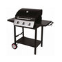 Voir la diapositive 2 : SOMAGIC Barbecue gaz sur pied 3 feux 10.500w noir - 335541