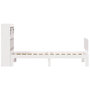 Voir la diapositive 5 : VIDAXL Lit bibliotheque sans matelas blanc 75x190cm bois de pin massif
