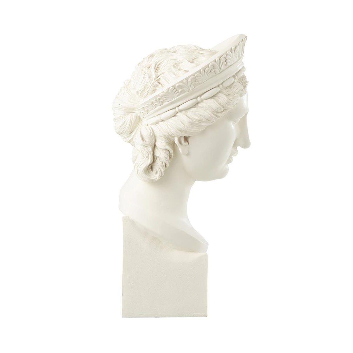 Paris Prix Buste Femme  Résine  50cm Blanc