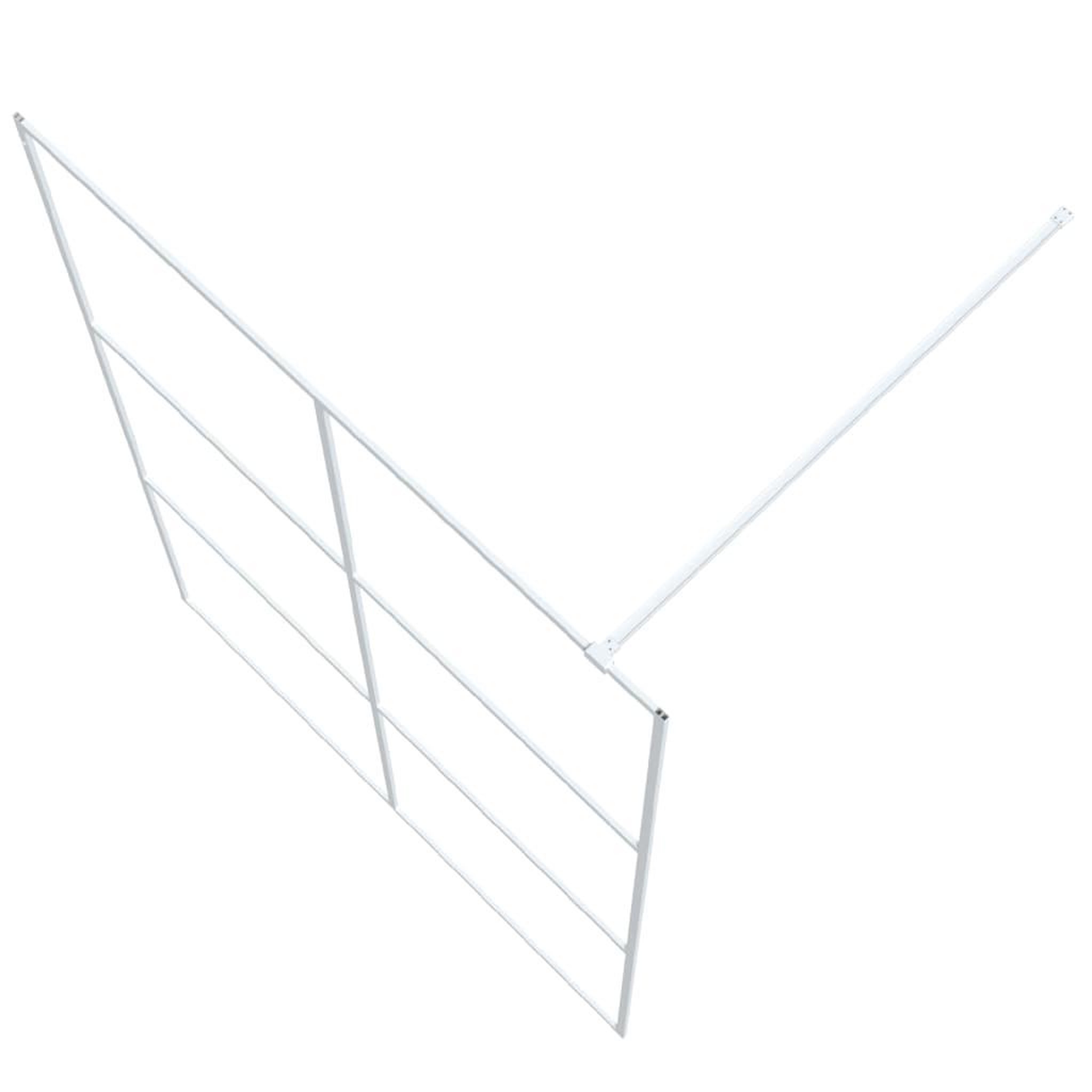 Voir la diapositive 5 : VIDAXL Paroi de douche Blanc 140x195 cm Verre ESG transparent