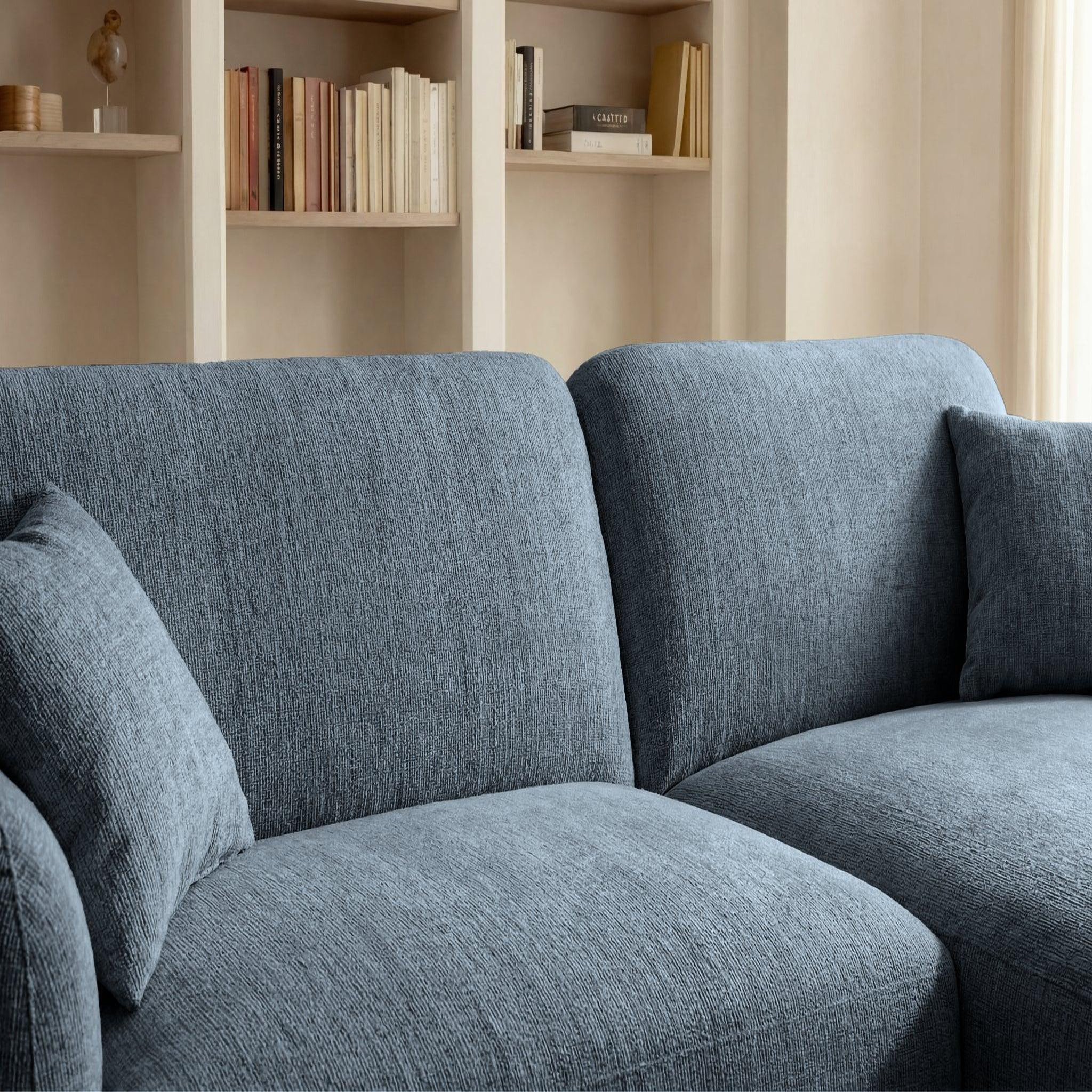 Voir la diapositive 4 : CASANOVA PARIS Rosalie - canapé d'angle tissu chenille