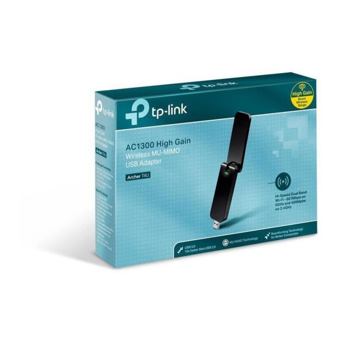 TPLINK TP-LINK Adaptateur USB Wi-Fi double bande AC 1200Mbps Archer T4U