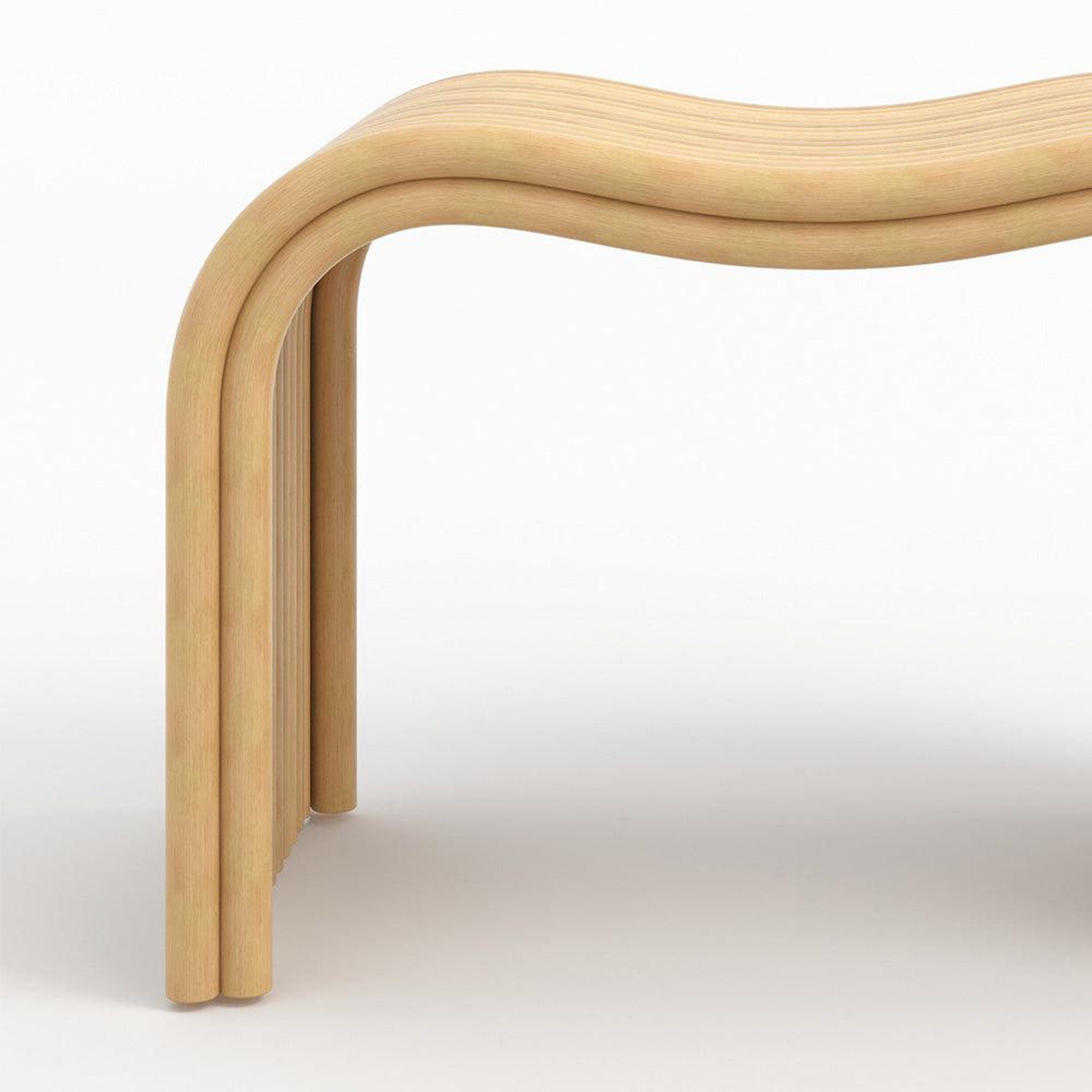 Voir la diapositive 5 : MAISON PAVANE Tabouret en rotin naturel 68 cm-wave