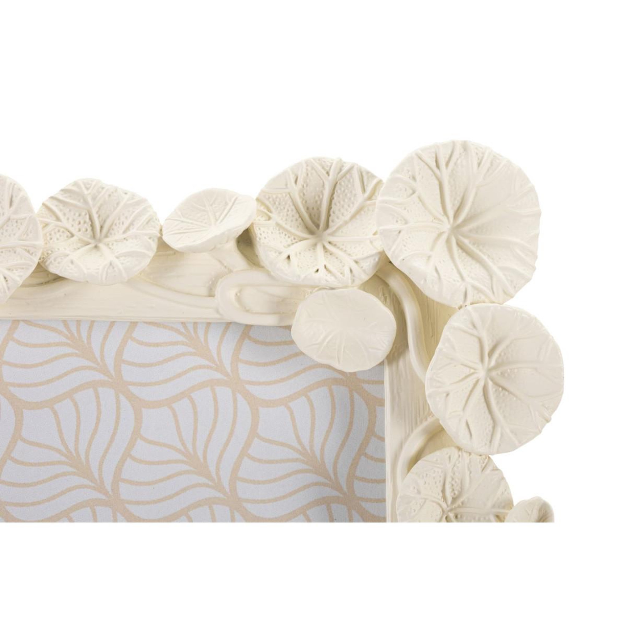 Voir la diapositive 3 : Paris Prix Cadre photo déco fleurs  lotus  15x20cm crème