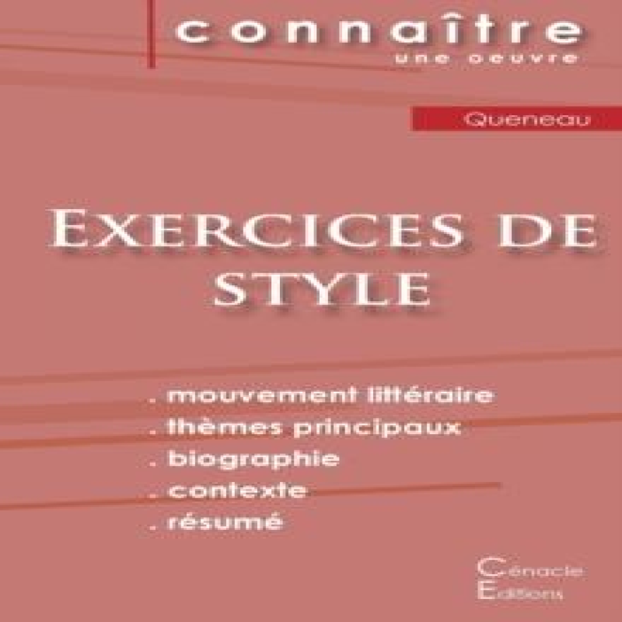 LIVRES Fiche de lecture Exercices de style de Raymond Queneau (Analyse littÃ©raire de rÃ©fÃ©rence et rÃ©sumÃ© complet)