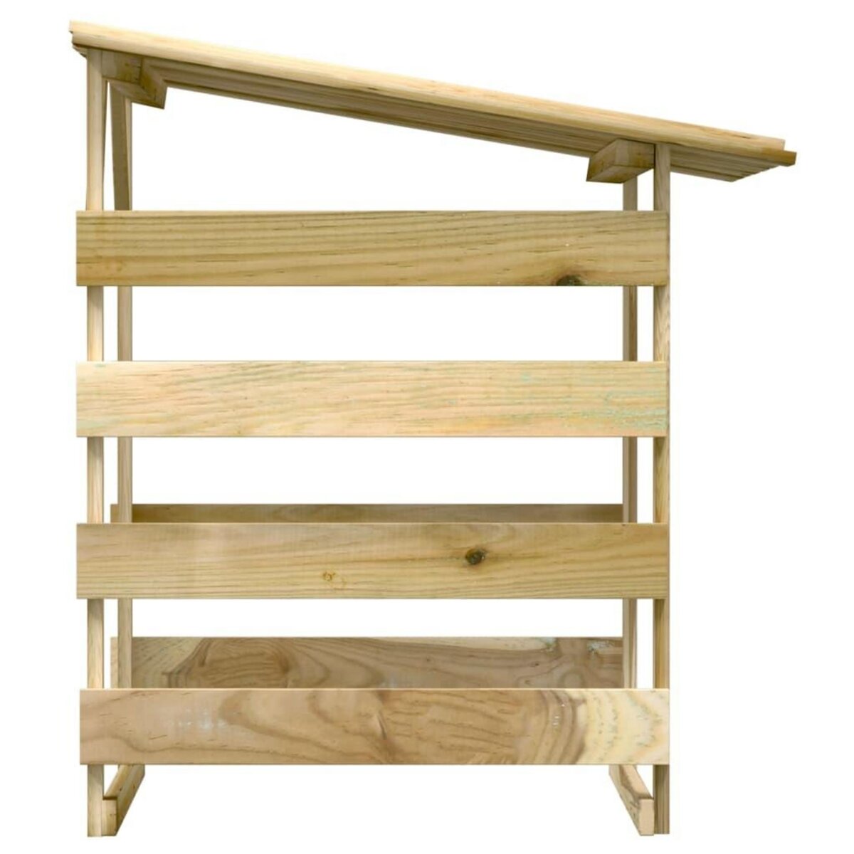 VIDAXL Pergola avec toit 100x90x100 cm Bois de pin impregne