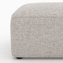 Voir la diapositive 2 : Rendez vous déco Pouf rectangulaire pour canapé modulable en tissu beige-Hestia