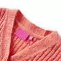 VIDAXL Cardigan tricote pour enfants rose moyen 92