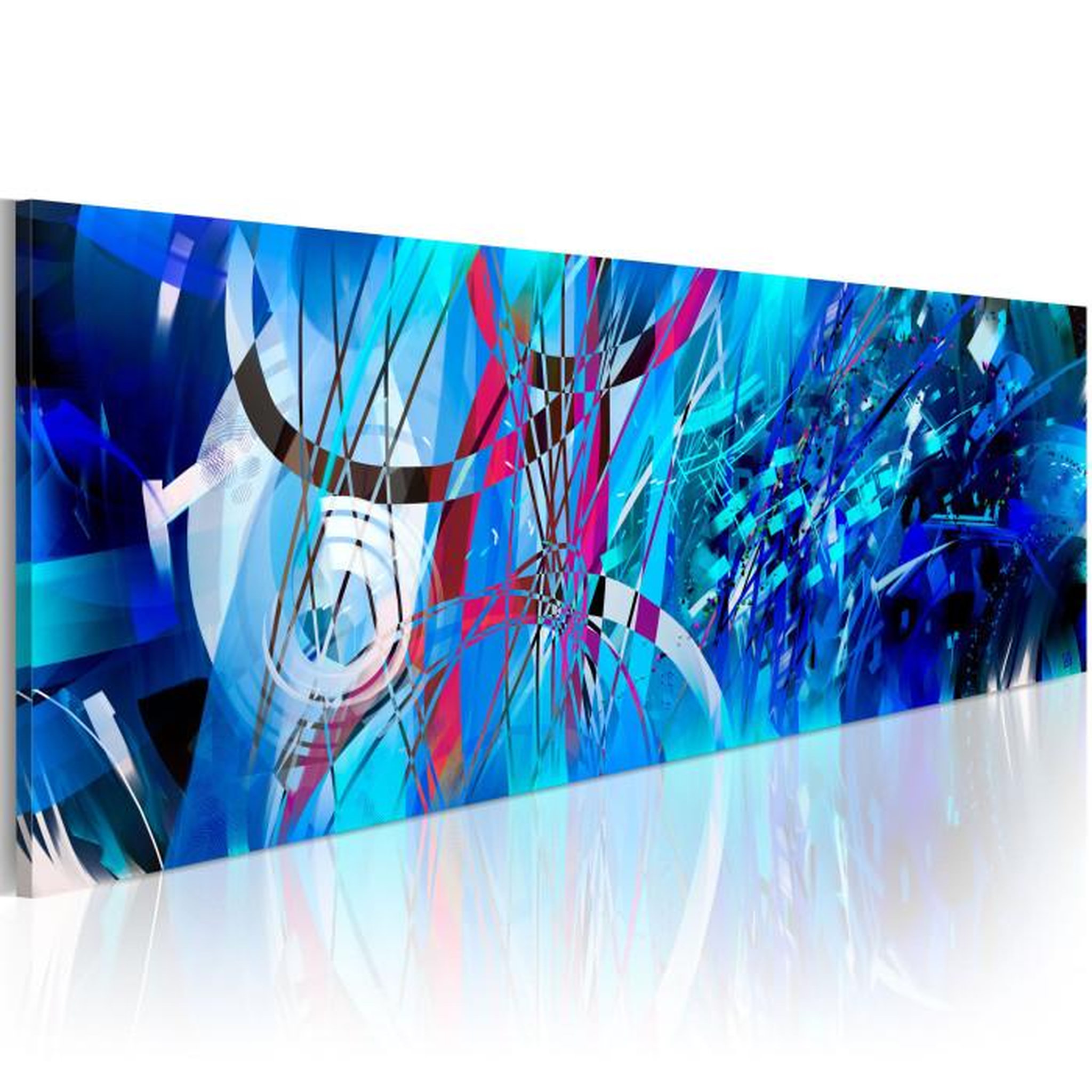 Paris Prix Tableau Imprimé  Pluie Turquoise. Coloris disponibles : Multicolore