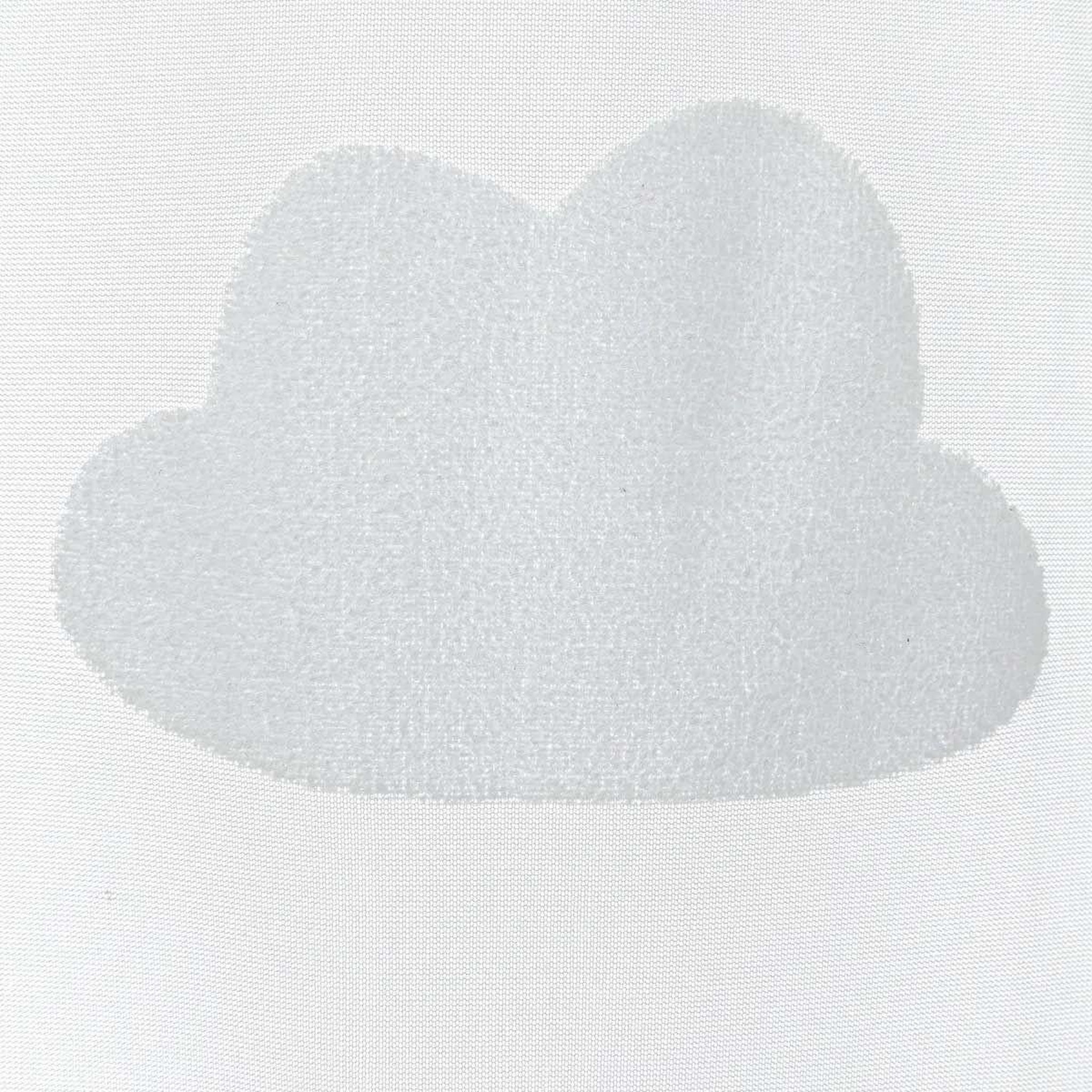 Voir la diapositive 2 : Atmosphera Kids Rideau voilage à œillets  nuage  140x240cm blanc