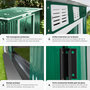 Voir la diapositive 5 : tectake Abri de jardin métal 2,7 m² toiture monopente En acier