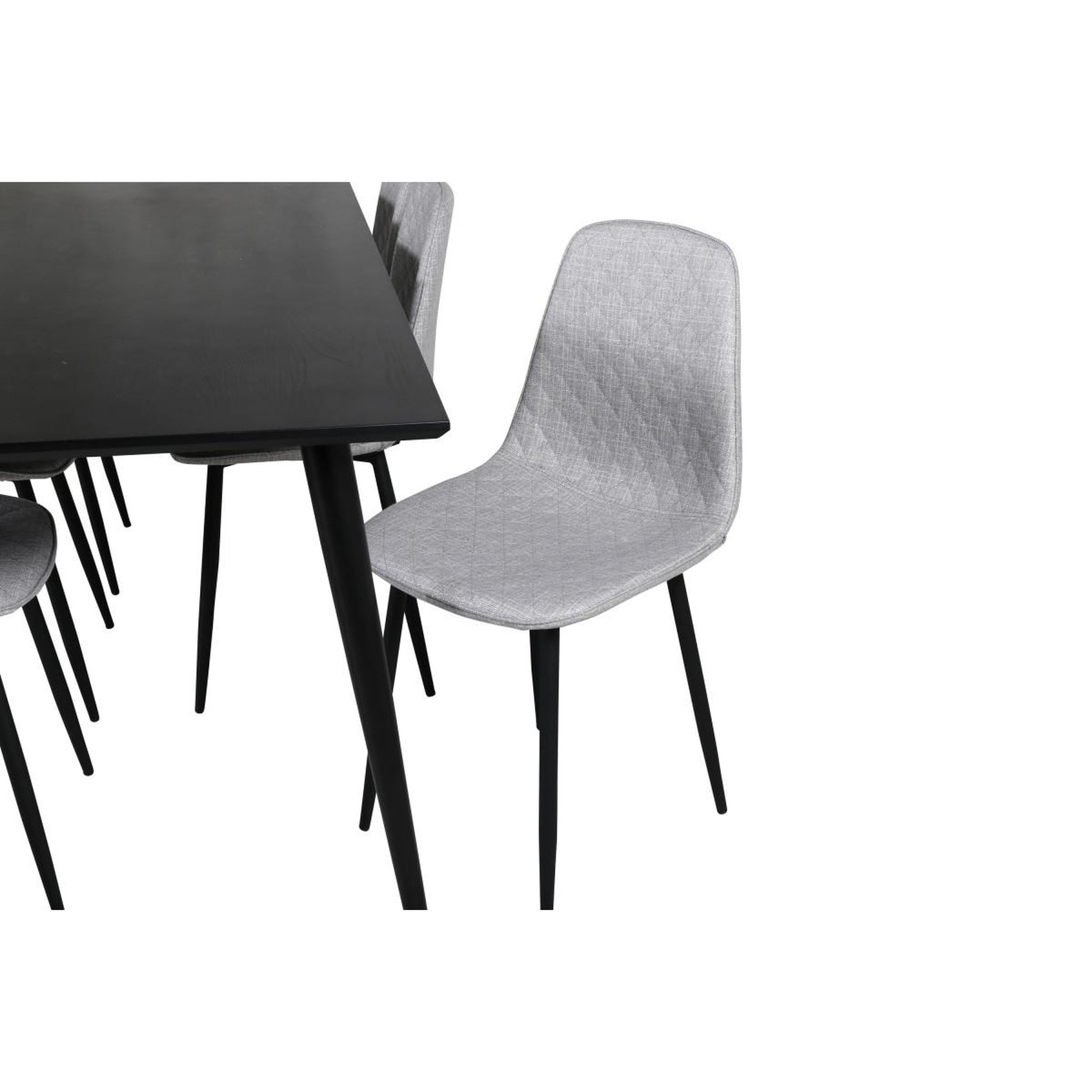 Voir la diapositive 5 : Paris Prix Ensemble table à manger & 6 chaises  dipp & polar  180cm noir & gris