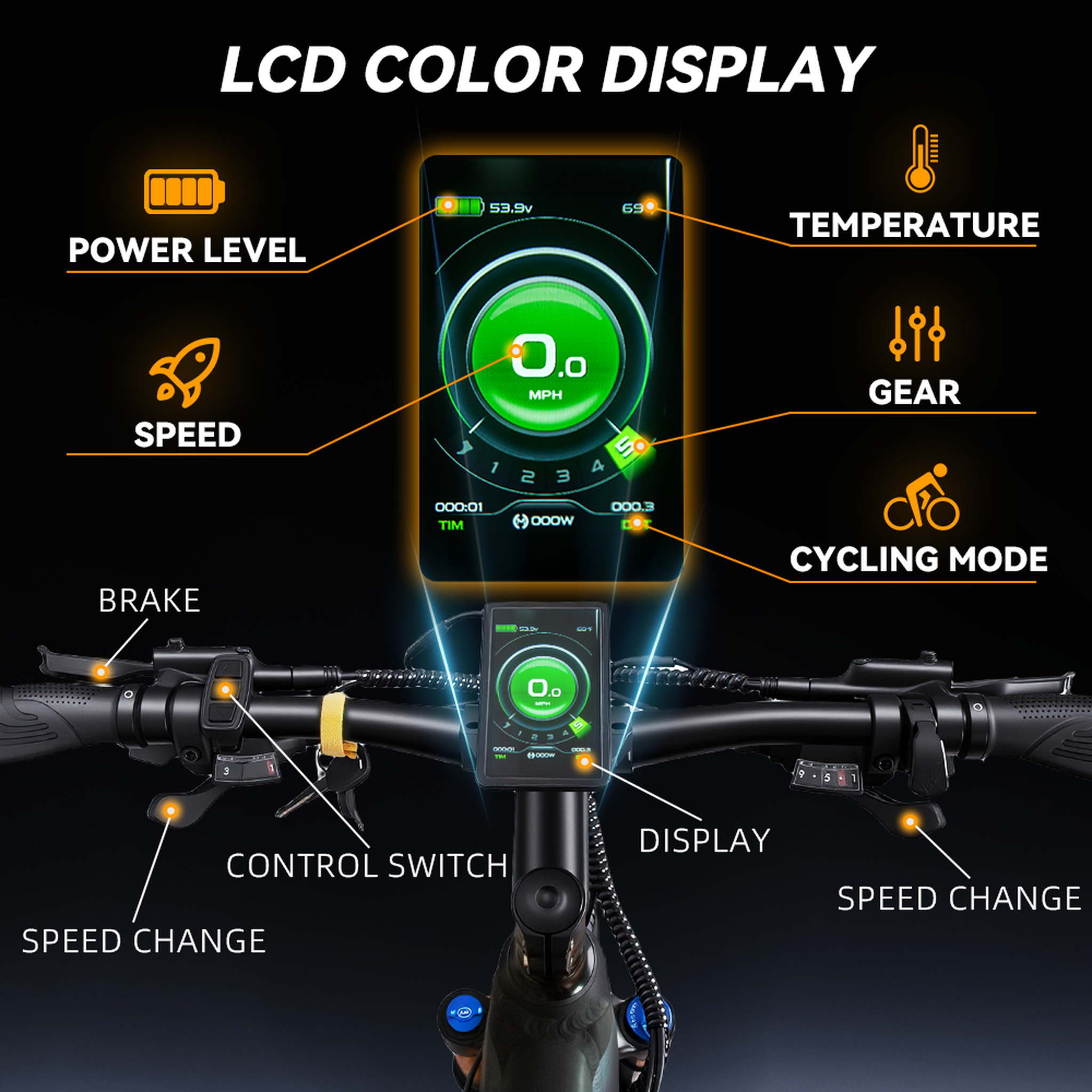 Voir la diapositive 3 : HEDATX Vélo électrique HedaTX T19