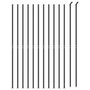 Voir la diapositive 3 : VIDAXL Cloture en treillis metallique avec bride anthracite 2,2x25 m