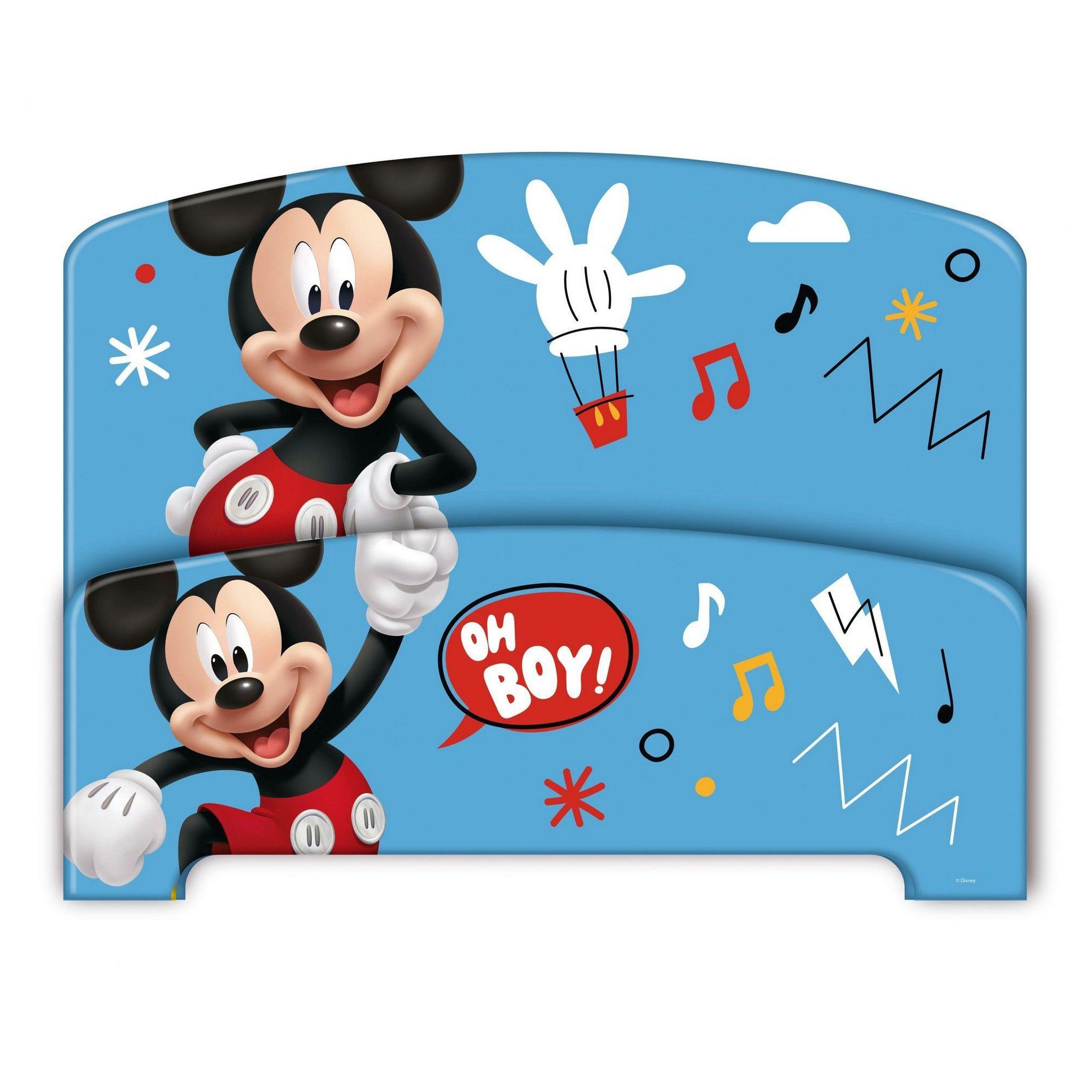 Voir la diapositive 4 : DISNEY Lit enfant mickey 70x140 cm - mdf bleu