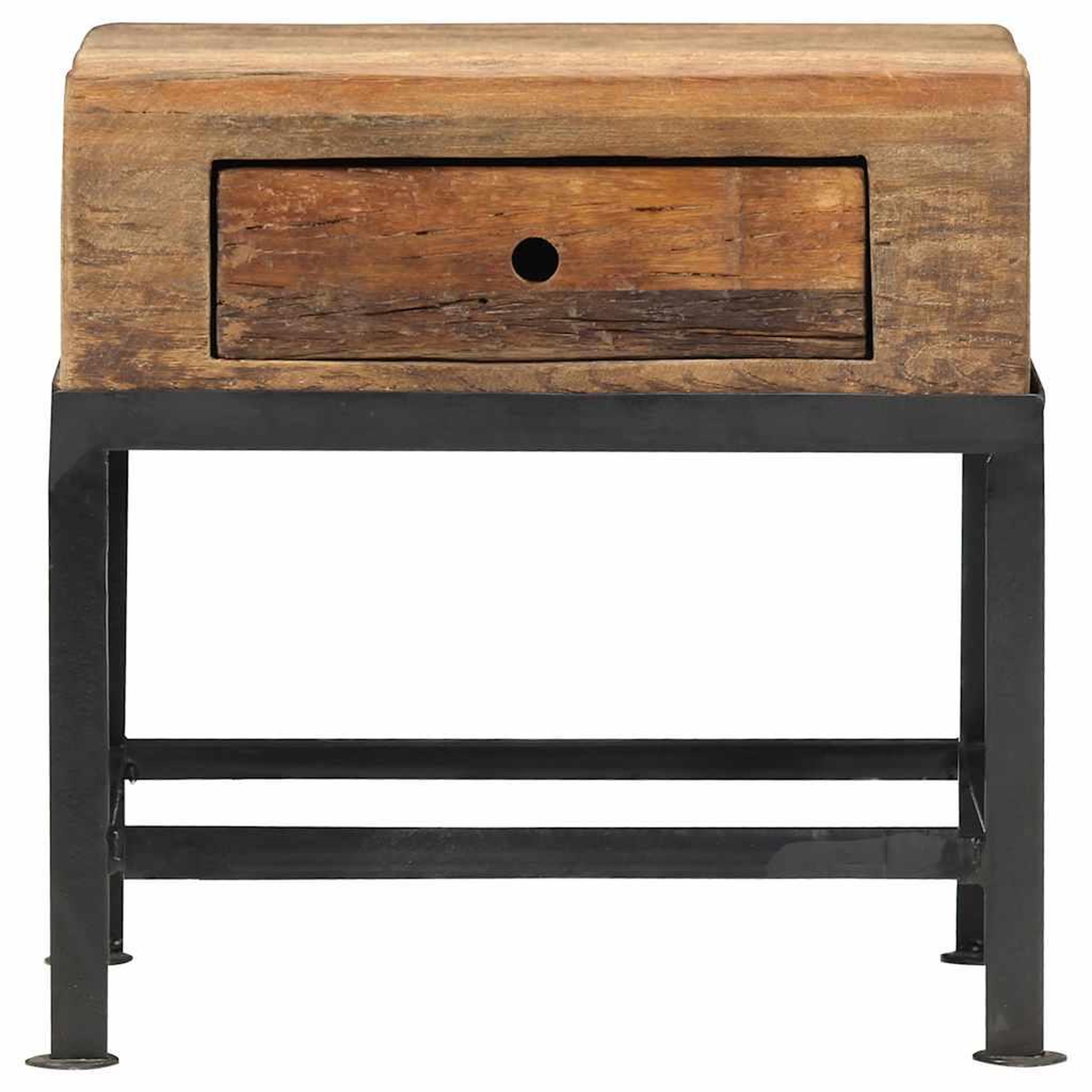 Voir la diapositive 3 : VIDAXL Table de chevet 40 x 35 x 40 cm bois de recuperation massif