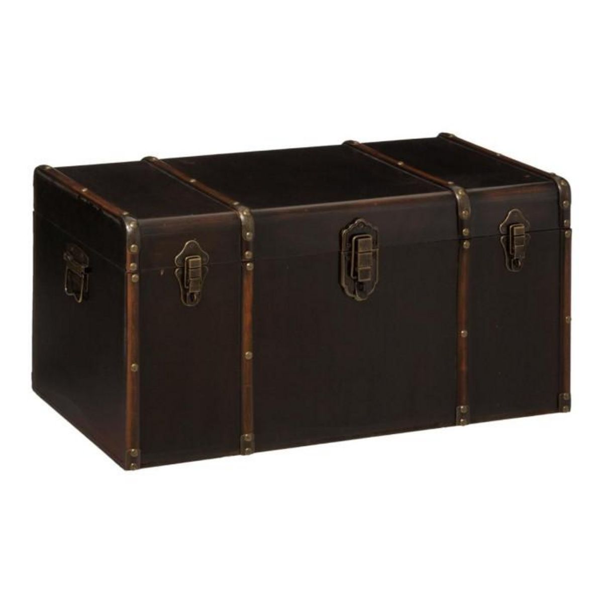 ATMOSPHERA Lot de 3 Malles de Rangement  British  80cm Marron