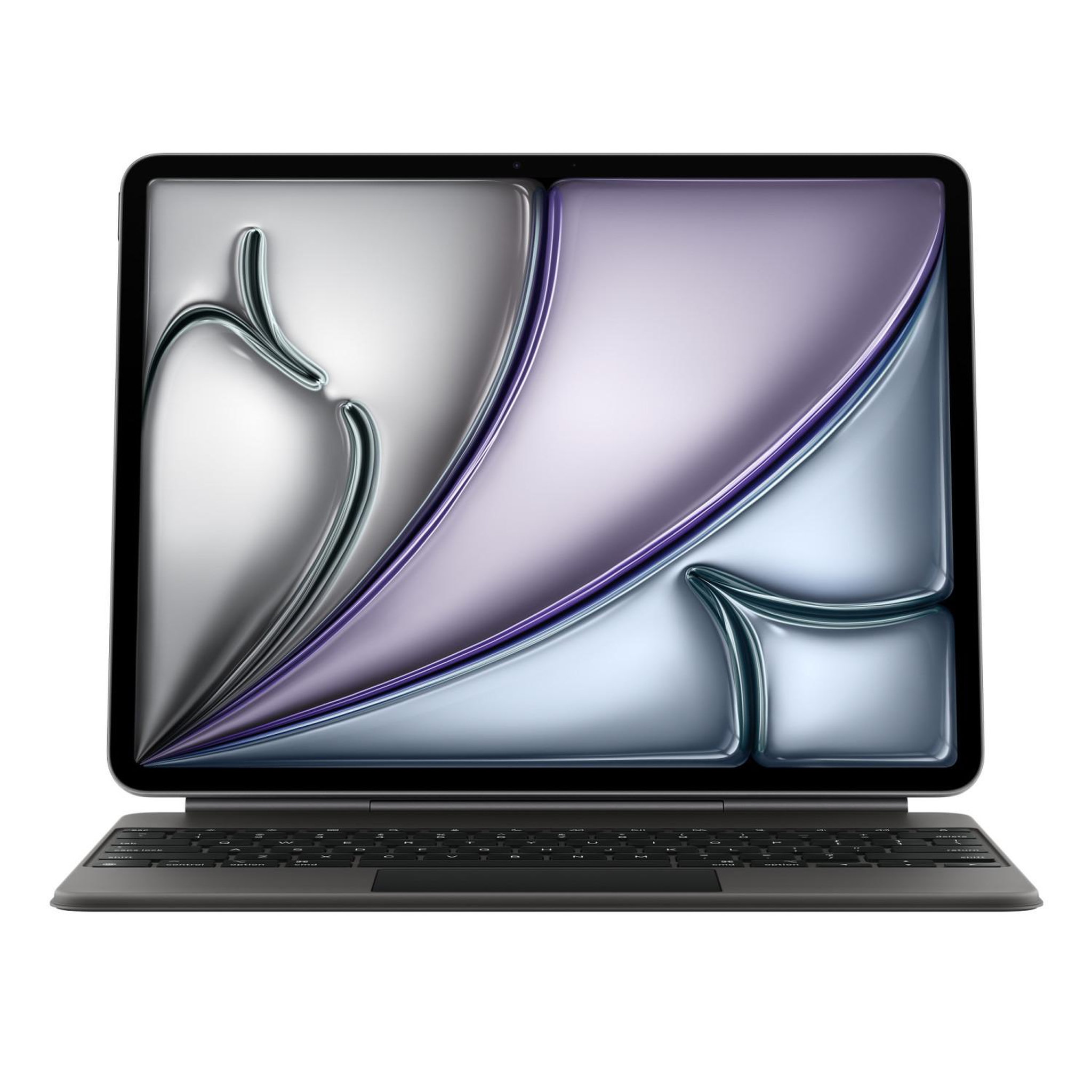Voir la diapositive 2 : APPLE Apple magic keyboard case pour ipad air 13 m3, noir, clavier rétroéclairé avec trackpad rectangulaire intégré