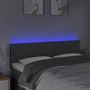 Voir la diapositive 3 : VIDAXL Tete de lit a LED Gris fonce 144x5x78/88 cm Tissu